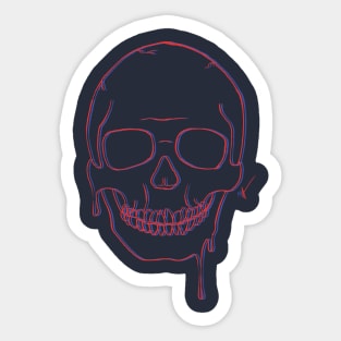 3D Skull Sticker